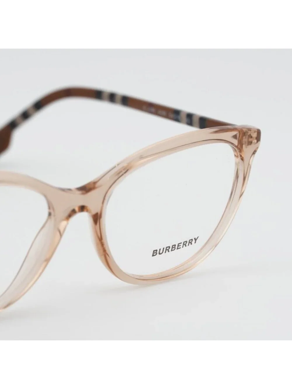 Burberry BE2389 4088 Eyeglasses Peach / Check 54mm Cat Eye Frame